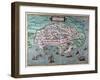 Map of Alexandria, Egypt, 17th Century-null-Framed Giclee Print