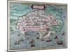 Map of Alexandria, Egypt, 17th Century-null-Mounted Giclee Print