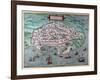 Map of Alexandria, Egypt, 17th Century-null-Framed Giclee Print