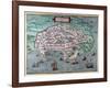 Map of Alexandria, Egypt, 17th Century-null-Framed Giclee Print