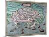 Map of Alexandria, Egypt, 17th Century-null-Mounted Giclee Print