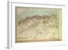 Map of Algeria and Tunisia-null-Framed Giclee Print