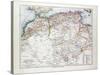 Map of Algeria Morocco and Tunisia 1899-null-Stretched Canvas
