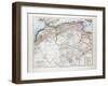 Map of Algeria Morocco and Tunisia 1899-null-Framed Giclee Print