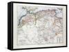 Map of Algeria Morocco and Tunisia 1899-null-Framed Stretched Canvas