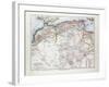 Map of Algeria Morocco and Tunisia 1899-null-Framed Giclee Print