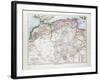 Map of Algeria Morocco and Tunisia 1899-null-Framed Giclee Print