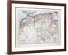 Map of Algeria Morocco and Tunisia 1899-null-Framed Giclee Print