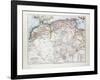 Map of Algeria Morocco and Tunisia 1899-null-Framed Giclee Print