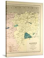 Map of Algeria-null-Stretched Canvas