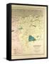 Map of Algeria-null-Framed Stretched Canvas