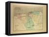 Map of Algeria-null-Framed Stretched Canvas