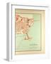 Map of Algiers Algeria-null-Framed Giclee Print