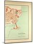 Map of Algiers Algeria-null-Mounted Giclee Print
