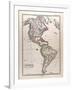 Map of America, 1872-null-Framed Giclee Print