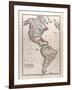 Map of America, 1872-null-Framed Giclee Print