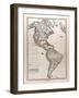 Map of America, 1872-null-Framed Giclee Print