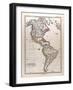 Map of America, 1872-null-Framed Giclee Print