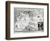 Map of America and Directions to China as Believed to Be a Copy of a 16th Century Original-null-Framed Giclee Print