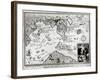 Map of America and Directions to China as Believed to Be a Copy of a 16th Century Original-null-Framed Giclee Print