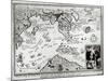 Map of America and Directions to China as Believed to Be a Copy of a 16th Century Original-null-Mounted Giclee Print