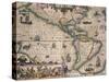 Map of America by Gerardo Mercatore, 1512-1594-null-Stretched Canvas