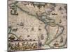 Map of America by Gerardo Mercatore, 1512-1594-null-Mounted Giclee Print