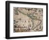 Map of America by Gerardo Mercatore, 1512-1594-null-Framed Giclee Print