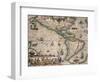 Map of America by Gerardo Mercatore, 1512-1594-null-Framed Giclee Print