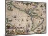Map of America by Gerardo Mercatore, 1512-1594-null-Mounted Giclee Print
