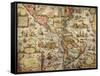 Map of America Created by Joan Blaeu, 1686-null-Framed Stretched Canvas