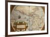 Map of America from Theatrum Orbis Terrarum-Abraham Ortelius-Framed Giclee Print