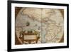 Map of America from Theatrum Orbis Terrarum-Abraham Ortelius-Framed Giclee Print