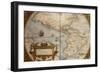 Map of America from Theatrum Orbis Terrarum-Abraham Ortelius-Framed Giclee Print