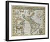 Map of America (Imaginaire)-Maria Mendez-Framed Giclee Print