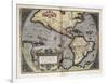 Map of America-Abraham Ortelius-Framed Art Print