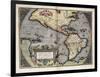 Map of America-Abraham Ortelius-Framed Art Print