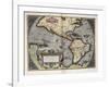 Map of America-Abraham Ortelius-Framed Art Print