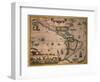 Map of America-Gerardus Mercator-Framed Premium Giclee Print