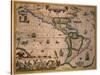 Map of America-Gerardus Mercator-Stretched Canvas