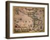 Map of America-Gerardus Mercator-Framed Giclee Print