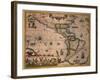 Map of America-Gerardus Mercator-Framed Giclee Print