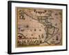 Map of America-Gerardus Mercator-Framed Giclee Print