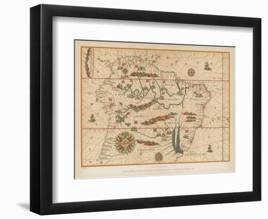 Map of America-null-Framed Giclee Print