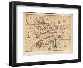 Map of America-null-Framed Giclee Print