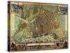 Map of Amsterdam 1633-Gerardus Mercator-Stretched Canvas