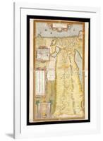 Map of Ancient Egypt, 1584-Abraham Ortelius-Framed Giclee Print