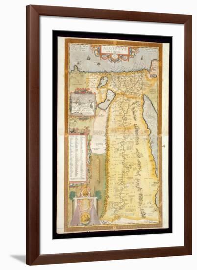 Map of Ancient Egypt, 1584-Abraham Ortelius-Framed Giclee Print