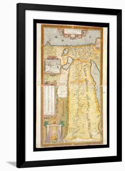 Map of Ancient Egypt, 1584-Abraham Ortelius-Framed Giclee Print