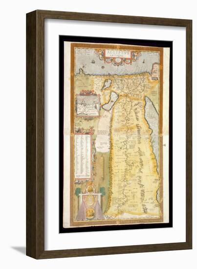 Map of Ancient Egypt, 1584-Abraham Ortelius-Framed Giclee Print